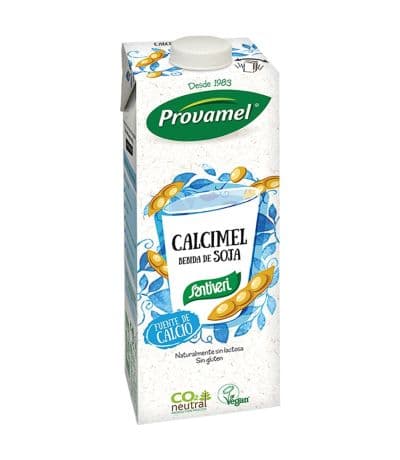 Bebida Vegetal de Soja Calcimel SinGluten Vegan 12x1L Santiveri