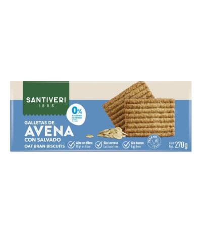 Galleta Salvado Avena Vegan 270g Santiveri
