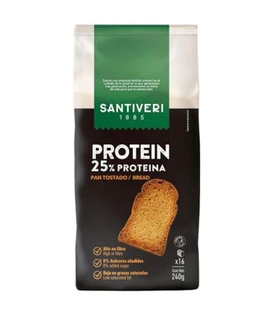 Pan Tostado Proteico Vegan 240g Santiveri