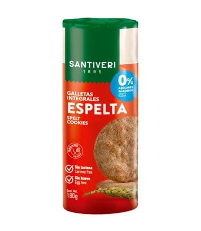 Galletas Integrales Espelta Vegan SinAzucar 175g Santiveri