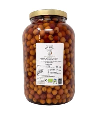 Aceitunas Arbequina SinGluten Eco Vegan 2.5kg Cal Valls