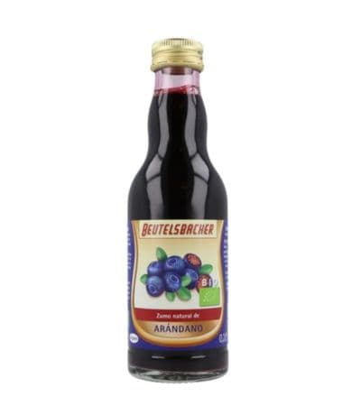 Zumo Arandano Negro Beutel SinGluten Eco Vegan 0.2L Beutelsbacher