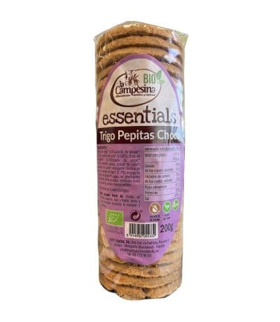 Galletas Trigo Pepitas Choco Essentials Eco 200g La Campesina
