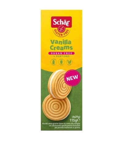 Galleta Vainilla Creams SinAzucar 115g Dr Schar