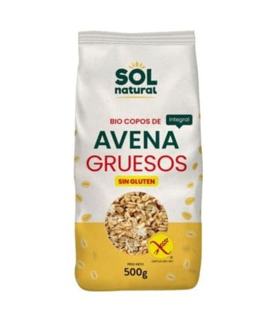 Copos Gruesos de Avena Integral SinGluten Bio 500g Solnatural
