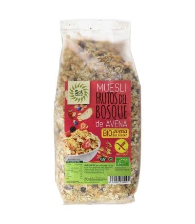 Muesli Avena con Frutas del Bosque SinGluten Bio Vegan 425g Solnatural