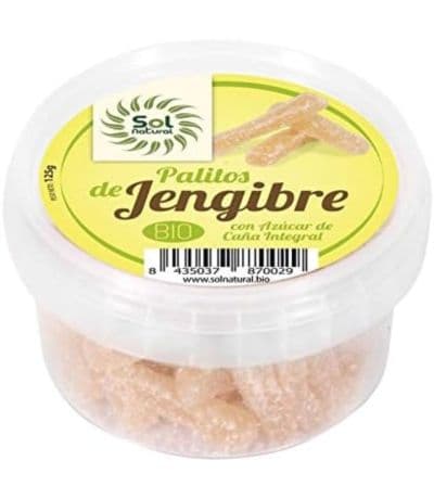Palitos Jengibre Bio Vegan 125g Solnatural