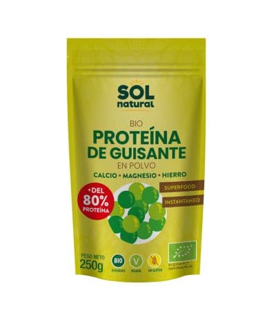 Proteina de Guisante SinGluten Bio Vegan 250g Solnatural