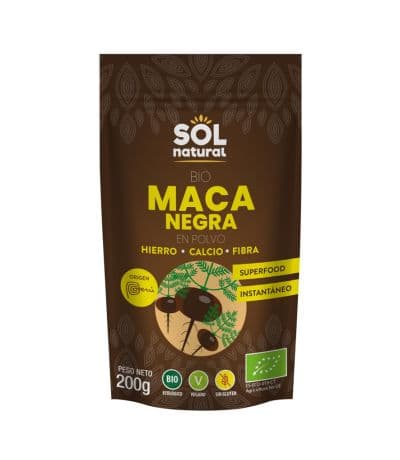 Maca Negra Polvo Bio 200g Solnatural