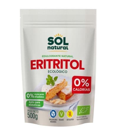 Eritritol SinGluten Bio Vegan 500g Solnatural