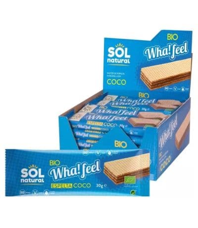 Whafeel Wafers Espelta Coco Eco 20x30g Solnatural
