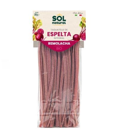 Tagliatelle de Espelta Integral Con Remolacha Bio 250g Solnatural