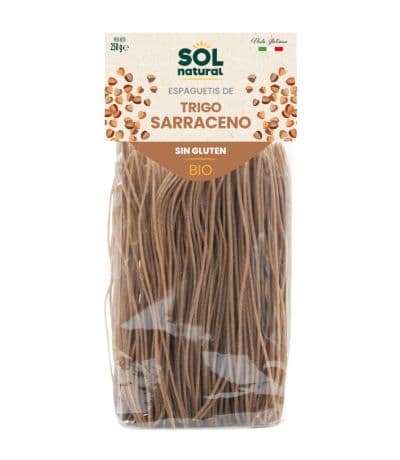 Espagueti de Trigo Sarraceno SinGluten Bio 250g Solnatural