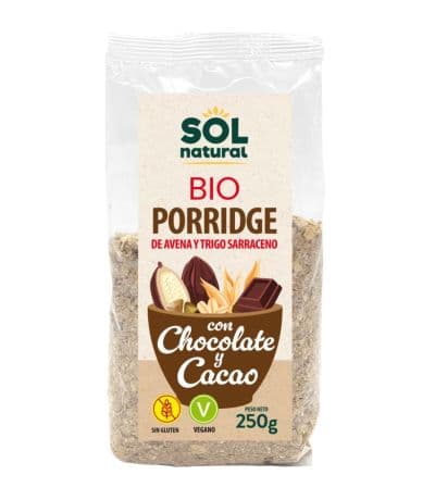 Porridge Chocolate Avena Trigo Sarraceno Eco 250g Solnatural
