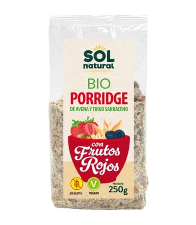 Porridge Frutos Rojos Avena Trigo Sarraceno Eco 250g Solnatural