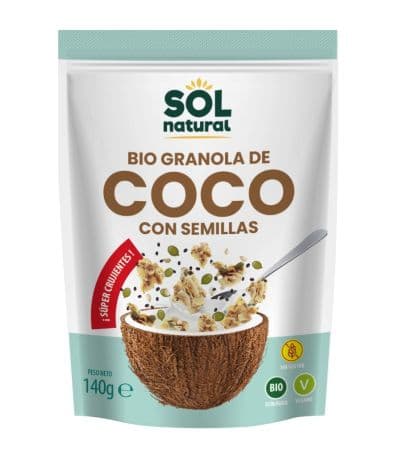 Granola Crunchy Coco Semillas Eco 140g Solnatural