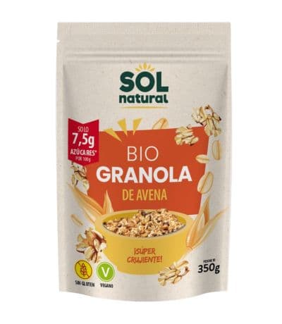 Granola de Avena SinGluten Vegan 350g Solnatural