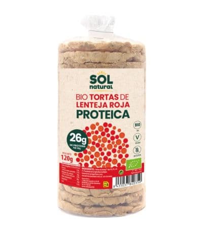 Tortas Proteicas Lenteja Roja Bio 120g Solnatural