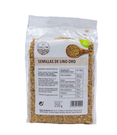Semillas de Linaza Dorada Vegan 250g Int-Salim