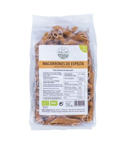 Macarrones de Espelta Eco Vegan 250g Eco-Salim