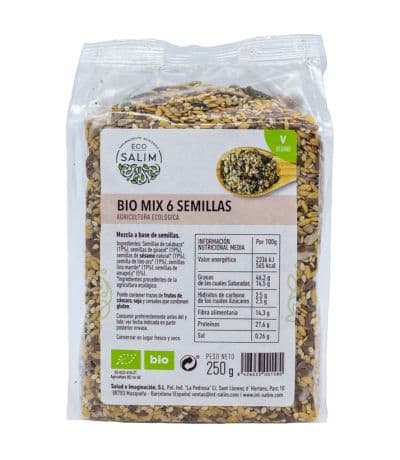Mix 6 Semillas Bio Vegan 250g Eco-Salim