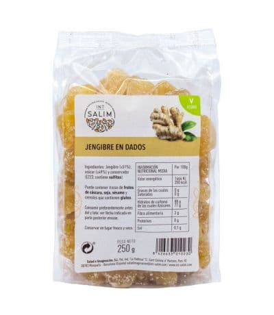 Jengibre en Dados Vegan 250g Int-Salim
