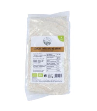 Semola Integral De Arroz 500g Eco-Salim