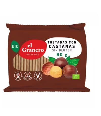 Tostadas con Castaña SinGluten Bio 95g El Granero Integral
