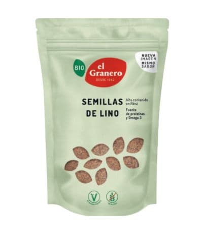 Semillas de Lino Dorado SinGluten Bio 500g El Granero Integral