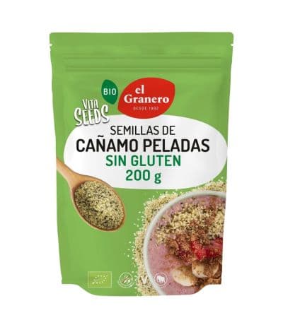 Vitaseeds Semillas Cañamo Pelado SinGluten Bio Vegan 200g El Granero Integral