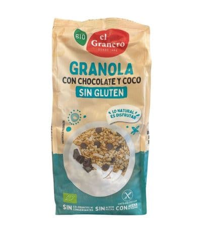 Granola con Choco y Coco SinGluten Bio 350g El Granero Integral