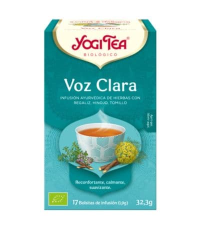 Infusion Voz Clara SinGluten Bio Vegan 17inf Yogi Tea