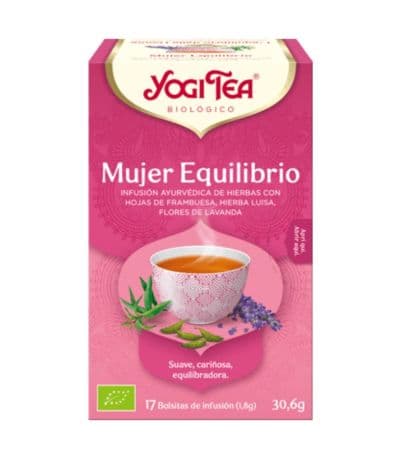 Infusion Mujer Equilibrio SinGluten Bio Vegan 17inf Yogi Tea