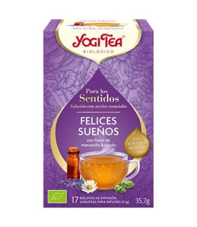 Infusion para Los Sentidos Felices Sueños Bio Vegan 17inf Yogi Tea