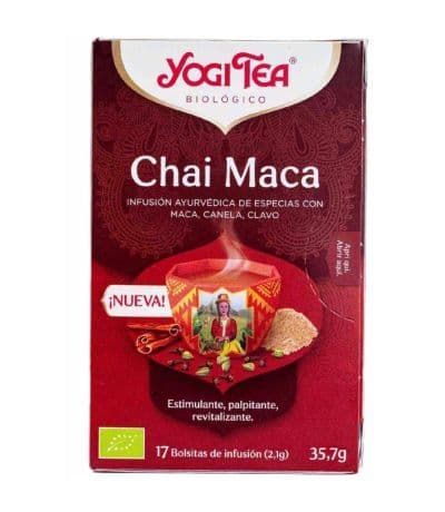 Chai Maca Infusion SinGluten Bio Vegan 17inf Yogi Tea