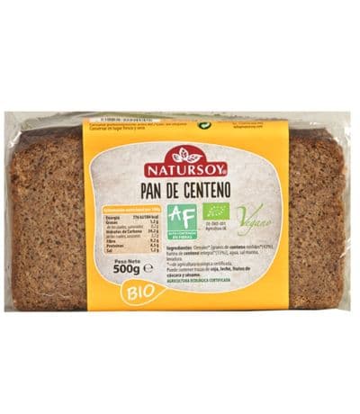 Pan de Centeno Bio Vegan 500g Natursoy