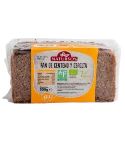 Pan de Centeno y Espelta Bio Vegan 500g Natursoy