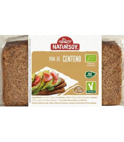 Pan Centeno y Lino Bio Vegan 500g Natursoy