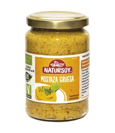 Mostaza Gruesa Crema Bio Vegan 200g Natursoy