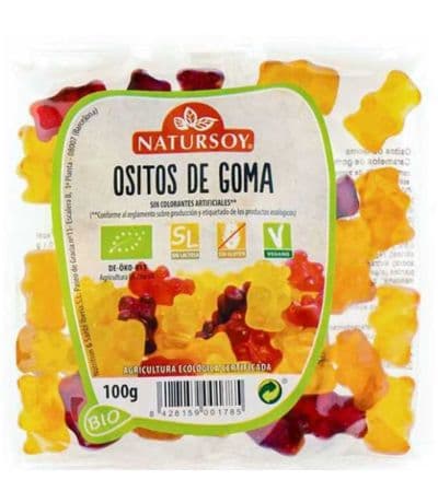 Golosinas Ositos SinGluten Bio Vegan 100g Natursoy