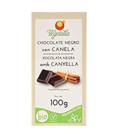 Chocolate Negro con Canela y Azucar Bio Vegan 100g Vegetalia