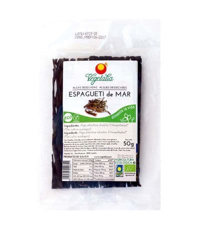 Algas Espagueti desecadas Eco Vegan 50g Vegetalia
