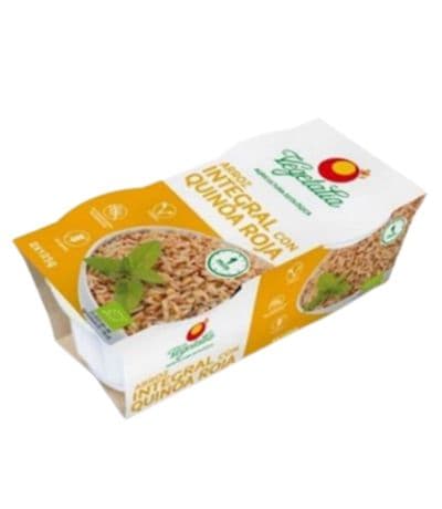 Vasitos Arroz Integral con Quinoa Roja SinGluten Bio Vegan 2x125g Vegetalia