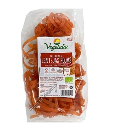 Tallarines Lentejas Rojas Eco 250g Vegetalia