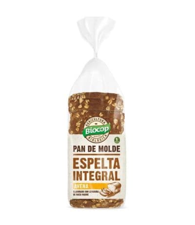 Pan de Molde de Espelta Integral Avena Bio Vegan 400g Biocop
