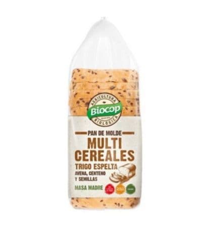 Pan de Molde Trigo Espelta Multicereales Bio Vegan 400g Biocop