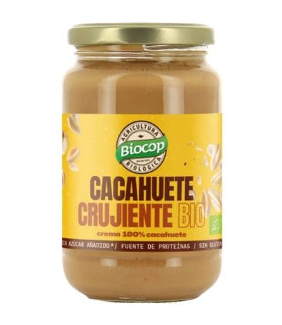 Crema de Cacahuete Crujiente Eco 350g Biocop