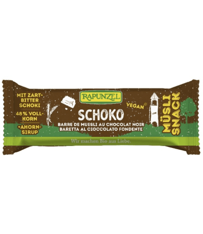 Barrita Muesli Chocolate Negro Bio Vegan 14barritasx50g Rapunzel