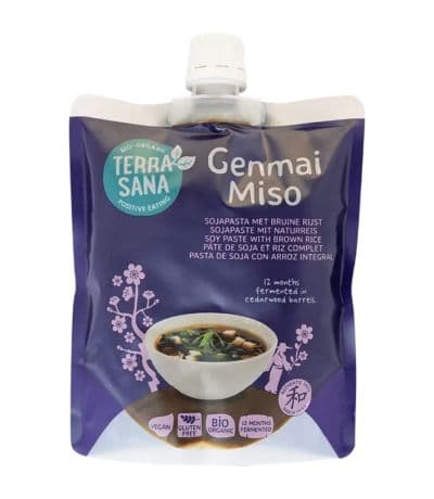 Genmai Miso Pasta de Soja con Arroz Integral Bio Vegan 345g Terrasana