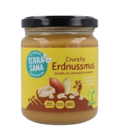 Crema de Cacahuete Crunchy Bio Vegan 250g Terrasana